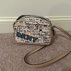 Dkny graffiti shoulder bag